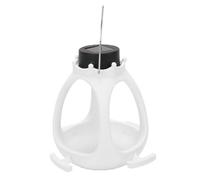 Generic Mangiatoia per Uccelli Crown Ad Energia Solare per Uso Esterno Bellissimo Arredamento da Giardino Design Facile da Riempire 20x14 Cm