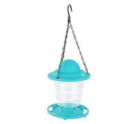 Generic Mangiatoia per Uccelli Portatile in Plastica con Mangiatoia per Uccelli Automatica Sospesa Pieghevole di Grande capacità per Giardino All'aperto, Verde 5,1 X 5,1 Pollici, Ideale per gli