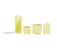 Generic Manica della Telecamera in Silicone per la Lente Protettiva a Tasca 3 Graffi Copre una Custodia in Silicone Leggera per Accessori per Fotocamere Portatile (YELLOW)