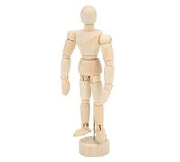 Generic Manichino da Disegno 14 Figure Artistiche in Legno Congiunte per Schizzi e Decorazioni Design Portatile per Artisti (Albero da imballaggio)
