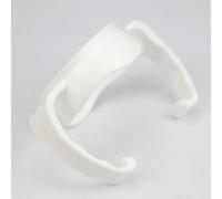 Generic Manico per Biberon in Materiale Sicuro, Morbido e Flessibile, Facile da Installare, Manico per Biberon a Collo Largo, per Genitori Piccoli, PP (WHITE)