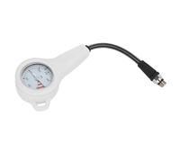 Generic Manometro per Immersione Ad Alta Resistenza con Strumento di Prova della Pressione per Immersione con Tubo per Attrezzatura Subacquea Quadrante Bianco per Immersioni Notturne (65 cm)