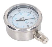 Generic Manometro per Vuoto in Acciaio Inossidabile Ad Alta Precisione per Misuratore di Pressione Dell'olio Dell'acqua per la Centrale Elettrica della Metallurgia Chimica del Petrolio (-0.1~0Mpa)