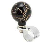 Generic Manopola del Volante, Manico a Sfera per il Tuono della Rotazione della Potenza 3 Cm Diametro Diametro Ruota del Volante Spinner Spinner del per Automobili Trucks Tractors Boats (BLACK)