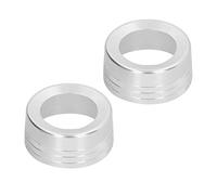 Generic Manopola Rotante Interruttore di Aria Condizionata Lega di Alluminio Trim Interni Auto Trim Decorativo per Tundra 2014-2018, Disegno Antiscivolo