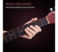 Generic Marcatori di Tastiera, Punti Intarsio da 6 Mm Punto Intarsio Punti Tastier Tampone Tamponzi di Tastiera per Chitarra Ukulele Bass Mandolin Banjo (12 quelli venduti)