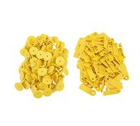 Generic Marchi Auricolari Durevoli, 100 Pezzi per la Gestione del Bestiame, Materiale TPU, Colore Brillante, 100 Marchi Auricolari per Animali da Fattoria (Nessuna parola gialla (prezzo di 100))