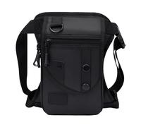 Generic Marsupio, Borsa per attrezzatura da pesca, Borsa casual regolabile multifunzionale portatile Borsa da gamba per arrampicata, escursionismo, ciclismo, nero
