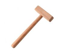Generic Martello da Lavorazione dei Metalli Attrezzo per Modellazione Gioielli con Impugnatura in Legno Naturale per, Martello Di Legno Per Modellare A Faccia Verticale, Senza Vernice