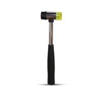Generic Martello in Gomma Martello a Doppia Testa Mazzuolo Utensile Manico Antiscivolo Impugnatura Ergonomica Struttura Robusta E Colpi Delicati Senza Danni, C Diametro Martello In Gomma 35mm