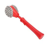 Generic Martello Massaggio Retrattile con 2 Teste Morbide in Silicone e Impugnatura Flessibile per Automassaggio delle Gambe delle Spalle Posteriori, Strumento di Massaggio a P (Rossa)