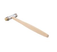 Generic Martello Piccolo a Doppia Testa con Design Ergonomico Martello in Ottone e Plastica per Assemblaggio Domestico 1 Robusto Manico in Legno