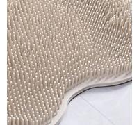 Generic Massaggiatore Plantare Tappetino per Scrubber Spazzola per Massaggio Pieghevole in TPR per Sollievo Dalla Digitopressione della Doccia per Uso Domestico (BROWN)