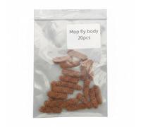 Generic Materiale per Esche da Pesca Mop Fly Corpo Esca Filato Chenille Fibre Soffici Compatte per Corpi Realistici Grub Colori Vivaci per Diverse Acque