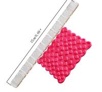 Generic Mattarello Acrilico per Torte Fai-da-te con 28 Modelli Diversi Impugnatura Facile da Impugnare per gli Appassionati di Pasticceria (#3)