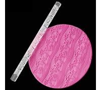 Generic Mattarello Acrilico per Torte Fai-da-te con 28 Modelli Diversi Impugnatura Facile da Impugnare per gli Appassionati di Pasticceria (#22)