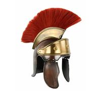 Generic Medievale Romano Praetorian Helmet Soldato Spartan War Helmet LARP Armatura casco Cosplay Metallo Praetorian Trooper Casco Halloween