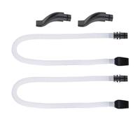 Generic Melodica Bocchino Set di Tubi Parti di Ricambio in Plastica Flessibile e Durevole Connessione Perfetta per Principianti e Studenti 22,44" ABS 2 Set di Accessori per Strumenti