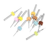 Generic Micro Punte da Trapano in Carburo di Tungsteno Set 10 Pezzi Punte da Trapano per PCB Affilate Strumenti di Perforazione per Circuiti Stampati per Lavori di Elettronica