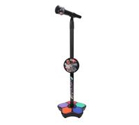 Generic Microfono in Piedi per Bambini Luci Colorate Canzoni Integrate Effetti Divertenti Altoparlante Trasparente per Appassionati di Materiale ABS Dimensioni 8,27x39,37"