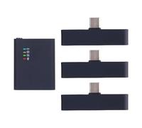 Generic Microfono Lavalier Wireless Compatto Plug and Play con Riduzione del Rumore, Microfono a Clamp/Holder per Canto Dal Vivo, Controllo in Tempo Reale, Impressionante Portata Wireless per