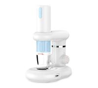 Generic Microscopio Digitale, Microscopio a Moneta per Monete di Errore con Vetro d'Ingrandimento della Luce con Luce con Supporto Regolabile, 8 Luci a LED Ingrandimento 50-1000X per PC per (Stand