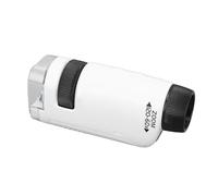 Generic Microscopio Tascabile Portatile con Luce LED Brillante, Microscopio Portatile da 60 a 120X per Esplorazione Campo, Materiale ABS