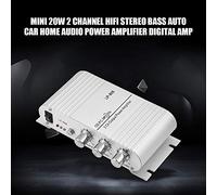 Generic Mini Amplificatore di Potenza Stereo da 20 W con HiFi per Domestico e per Auto Design in Alluminio Leggero