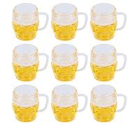 Generic Mini Boccali di Birra di Simulazione Modello Realistico 20 Pezzi per Artigianato Fai-da-te Accessori per Casa delle Bambole Adatti per Mini Giardino