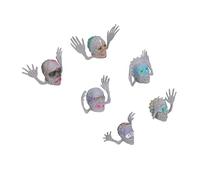 Generic Mini Burattini da Dito Mostri Divertenti Cartoni Animati Scherzi Interattivi per Bambini, Burattini da Mano in PVC da 6 Pezzi per la Ricreazione