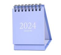 Generic Mini Calendario, Base Spessa, Design Elegante, 360 Pagine Che Girano Agosto 2023 a Dicembre 2024, Agenda Giornaliera Scrivania, Struttura Durevole per la Pianificazione dell'ufficio