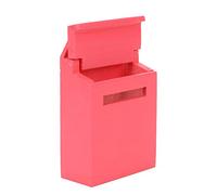 Generic Mini Cassetta Postale in Legno per Casa delle Bambole 1:12 Cassetta Postale Ribaltabile Colorata per la Decorazione della Casa delle Bambole Modello di Scena Rosa/Verde/Viola/Blu/Rosso (rosso)