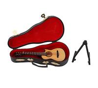 Generic Mini Chitarra, Chitarra Tascatura per Musicale con Stand per l'illuminazione Educativa (16 cm di chitarra mancante)