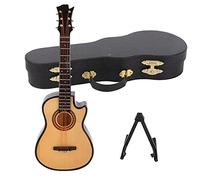 Generic Mini Chitarra, Chitarra Tascatura per Musicale con Stand per l'illuminazione Educativa (20 cm di chitarra mancante)