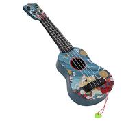 Generic Mini Chitarra per Bambini Ukulele per Educazione Musicale, Strumento in Plastica a 4 Corde per età 3+, 17" (BLUE)