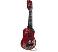 Generic Mini Chitarra per Bambini Ukulele per Educazione Musicale, Strumento in Plastica a 4 Corde per età 3+, 17" (rosso)
