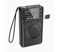 Generic Mini DAB FM Digital Radio con connessione for le cuffie, altoparlante radio portatile, radio a colori ricaricabile, radio flash for escursione in campeggio esterno