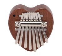 Generic Mini Kalimba 8 Tasti Melodioso Suono Facile da Suonare il Piano del Pollice per Bambini e Principianti in Acciaio Portatile Peachwood (XA65 Forma del cuore)
