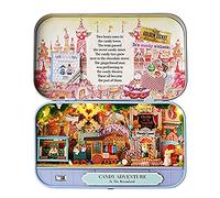 Generic Mini Kit Casa Casa delle Bambole Creativa con Mobili Modello di Fatta a Mano Fai-da-te per Adolescenti Regalo Memorabile per Adulti, Ideale per la Decorazione Domestica (G