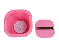 Generic Mini Lavasciuga Portatile Pieghevole per Appartamento da Viaggio in Campeggio, Lavatrice per Biancheria Intima Ad Alte Prestazioni, Lavatrice Pieghevole Ricaricabile per Abiti Leggeri, (PINK)