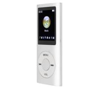 Generic Mini Lettore MP3 Lettore Musicale Bluetooth Multifunzionale con Batteria a Lunga Durata per L'ascolto in Movimento Display Leggero da 1,8 Pollici (SILVER)