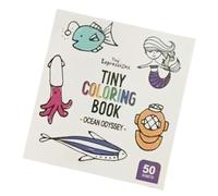 Generic Mini Libro Da Colorare a Tema Oceano, Regali Creativi 3x3 Pollici per L'intrattenimento