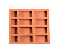 Generic Mini Modello di Mattoni in Silicone per La Creazione di Scene Architettoniche Realistiche, Pratiche E Riutilizzabili, Mini Strumento per La Creazione, 12 Mattoni