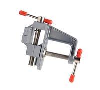 Generic Mini Morsa da Banco da Tavolo in Argento, Spessore di Serraggio da 35 Mm, Mini Morsetto da Banco in Metallo, per la Lavorazione Al Tornio