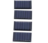 Generic Mini Pannelli Solari, Kit di Pannelli 4 Pcs 0,15 w 3V Polisilicon Modulo di Ricarica Solare Solari Celle per Viaggi Esterni per Escursioni in Campeggio