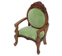 Generic Mini Poltrona per Casa delle Bambole Dal Design Vintage, Mobili in Stile retrò per la Decorazione di Piante, Artigianato Squisito, Dimensioni 3,3x2,2x1,7 Pollici, Accessorio per Scena in