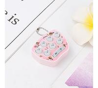 Generic Mini Portachiavi da Gioco con Pulsante per Criceto, Giocattolo Portatile per Esercizi Cerebrali per Ragazzi e Ragazze - Portachiavi Leggero da Gioco di Memoria per Criceti Portatile per (PINK)