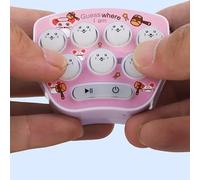 Generic Mini Portachiavi da Gioco con Pulsante per Criceto, Giocattolo Portatile per Esercizi Cerebrali per Ragazzi e Ragazze - Portachiavi Leggero da Gioco di Memoria per Criceti Portatile per