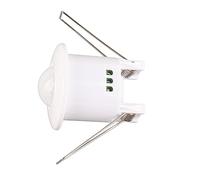 Generic Mini Rilevatore di Movimento del Corpo a Infrarossi PIR a Soffitto a 360°, Interruttore per Lampada per Installazioni Interne, Funzione di Risparmio Energetico, Ideale per Corridoi e Bagni,