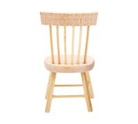 Generic Mini Sedie da Pranzo in Legno in Scala 1/12 Set di 6 Affascinanti Mobili per Case delle Bambole per Decorazioni per la Casa in Miniatura
